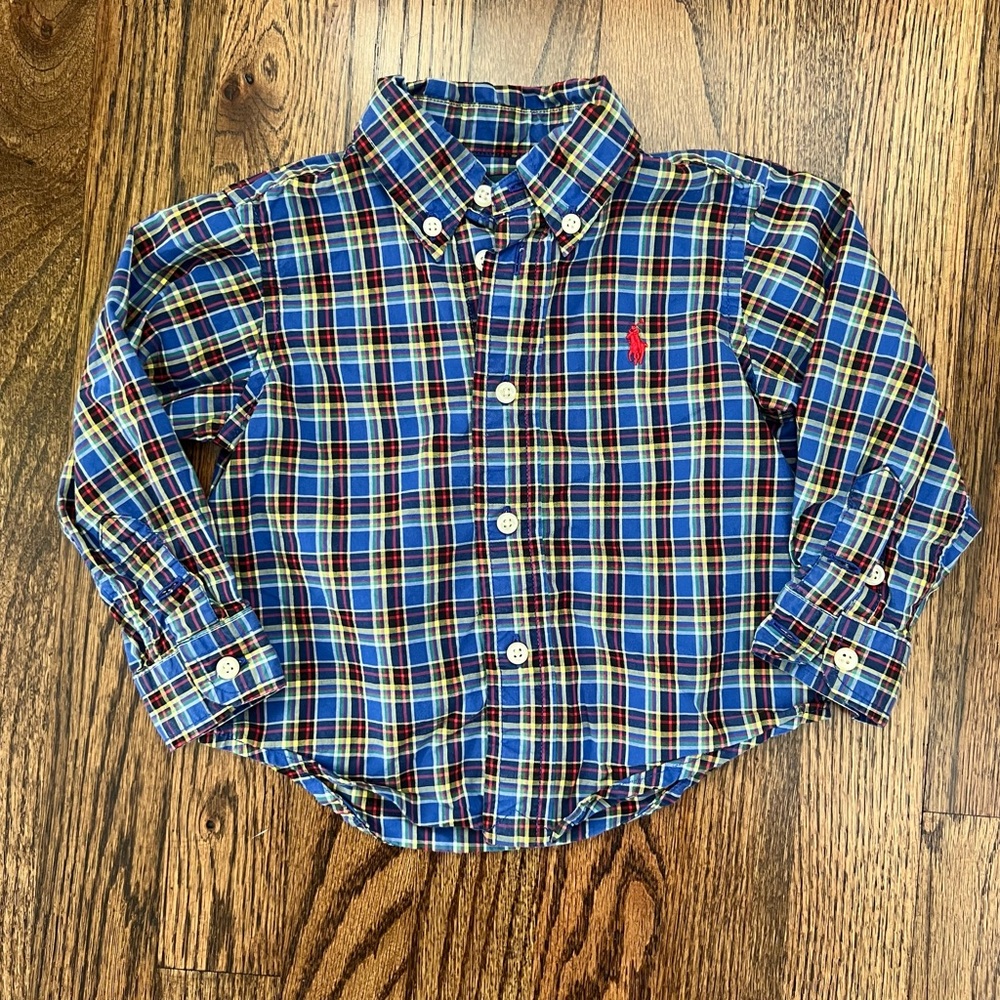 Polo Ralph Lauren 12m boys button down plaid shirt